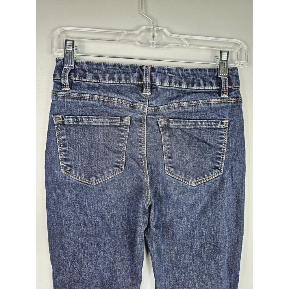 Refuge Women's Size 2 Skinny Ankle Mid Rise Dark Wash Stretch Jeans - Picture 5 of 7